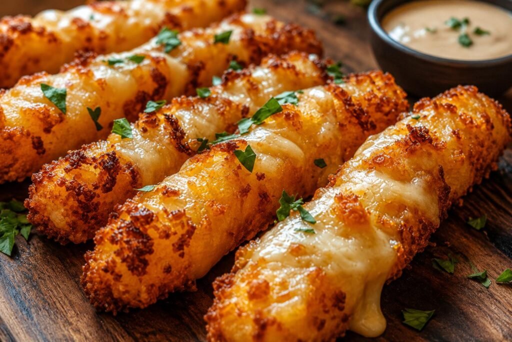 Crispy Hungarian Potato Cheese Sticks