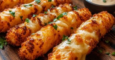 Crispy Hungarian Potato Cheese Sticks