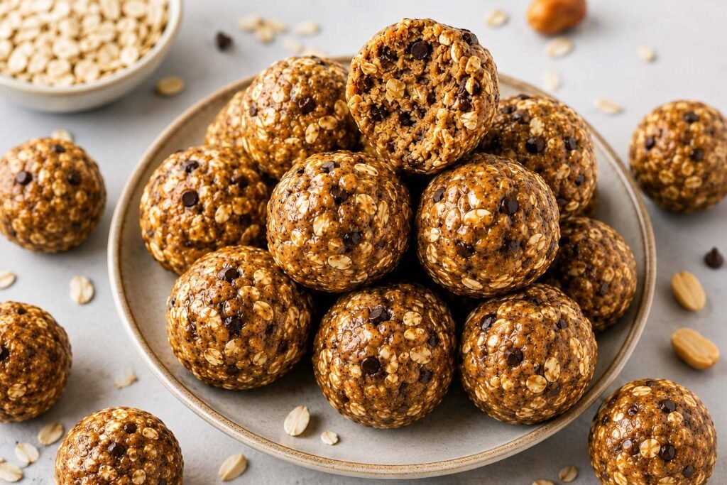 Easy High Protein Peanut Butter Energy Balls