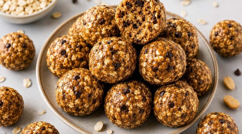 Easy High Protein Peanut Butter Energy Balls