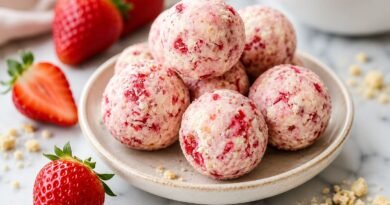 Strawberry Cheesecake Protein Balls