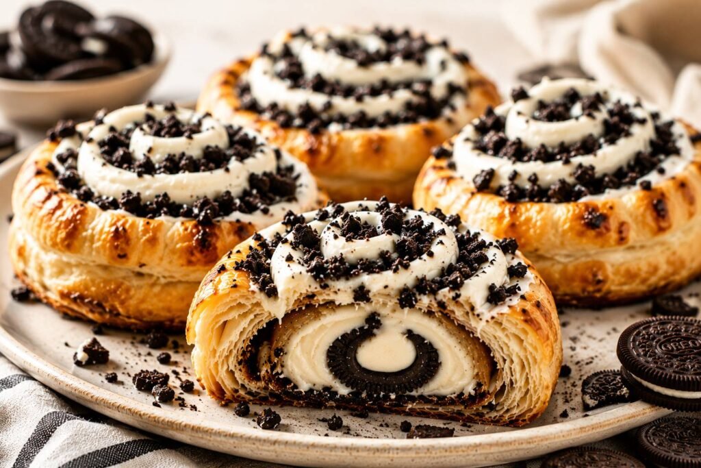 Oreo Stuffed Cinnamon Rolls