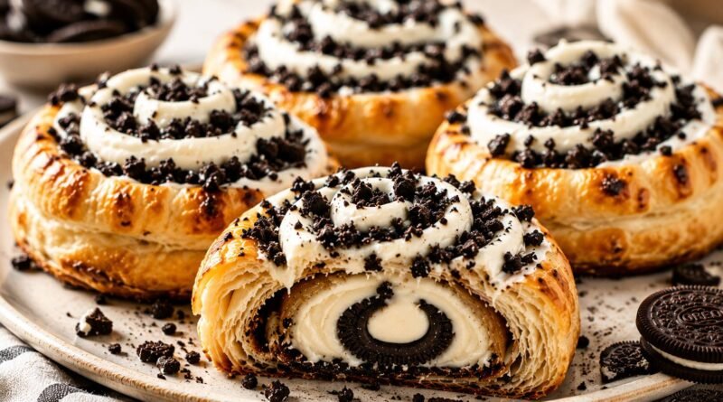 Oreo Stuffed Cinnamon Rolls