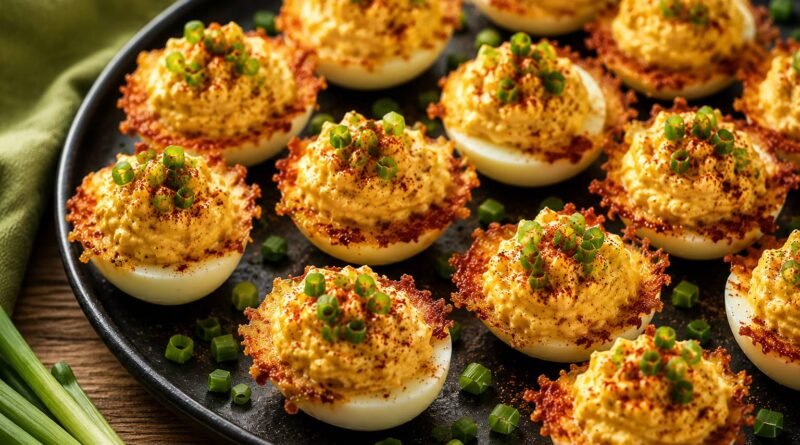 Spicy Bayou Deviled Eggs