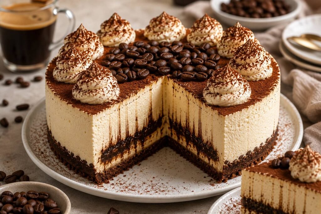 Tiramisu Cold Brew Coffee Cheesecake Recipe