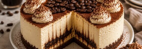Tiramisu Cold Brew Coffee Cheesecake Recipe