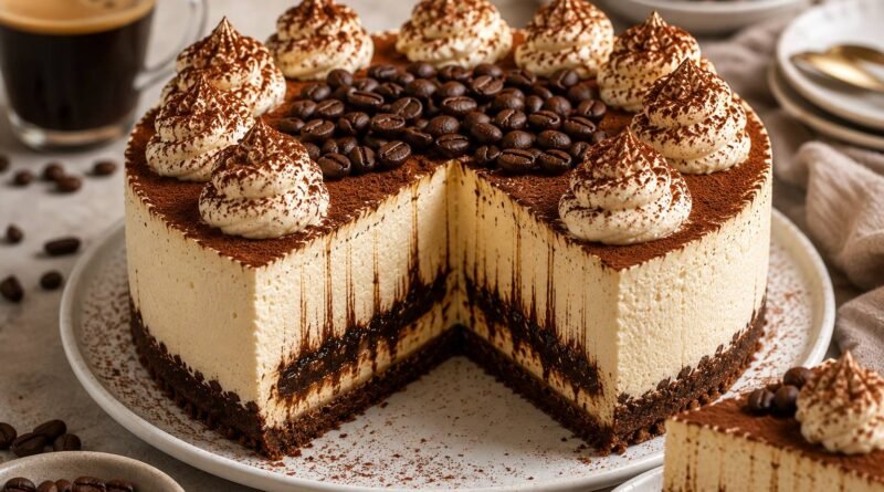 Tiramisu Cold Brew Coffee Cheesecake Recipe